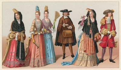 Kostium Francja XVII wiek autorstwa French School