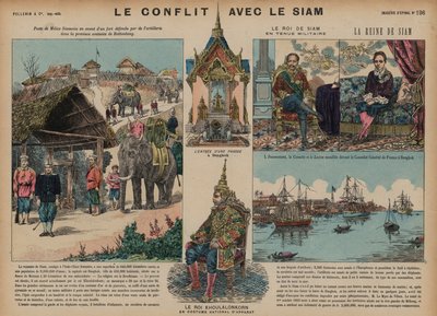 Wojna francusko-syjamska, 1893 autorstwa French School