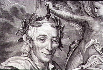 Francois Marie Arouet de Voltaire (1694-1778) (grafika) autorstwa French School