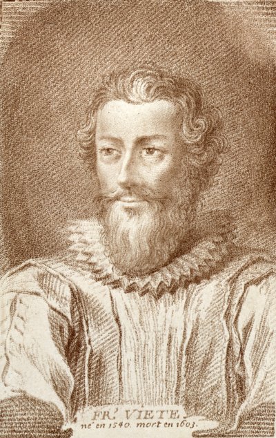 Francois Viete (1540-1603), ilustracja z Histoire des Mathematiciens autorstwa Alexandre