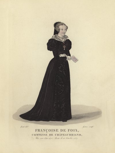 Francoise de Foix, hrabina Chateaubriand autorstwa French School