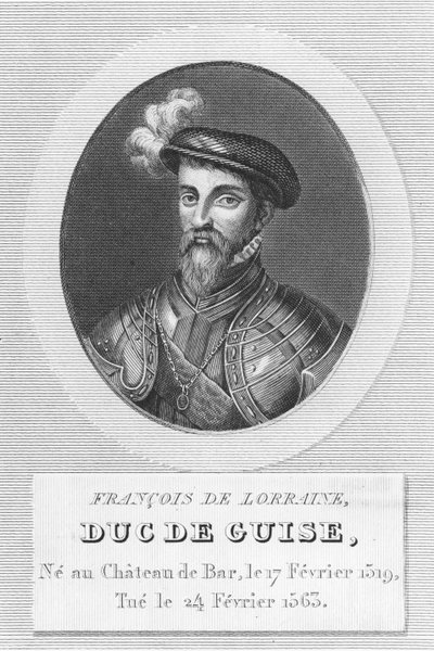 Francois de Lorraine, książę Guise (grawerowanie) autorstwa French School