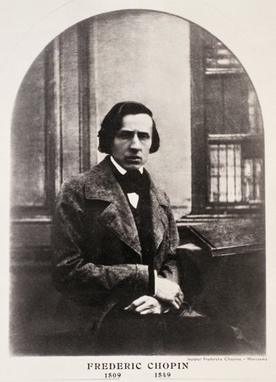 Fryderyk Chopin (1810-49) ryty z dagerotypu (fotograwiura) autorstwa French School