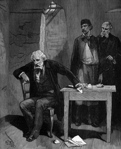 Frederic Sauvage (1786 - 1857), francuski wynalazca w domu pod koniec życia. autorstwa French School