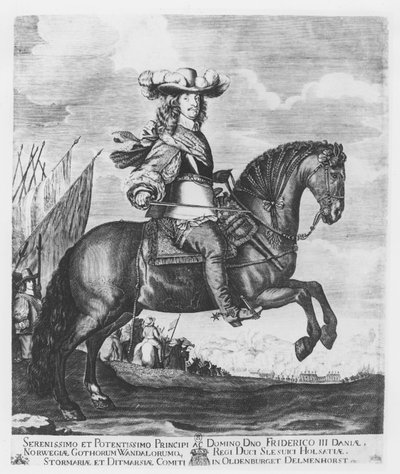 Fryderyk III Danii i Norwegii (grafika) autorstwa French School