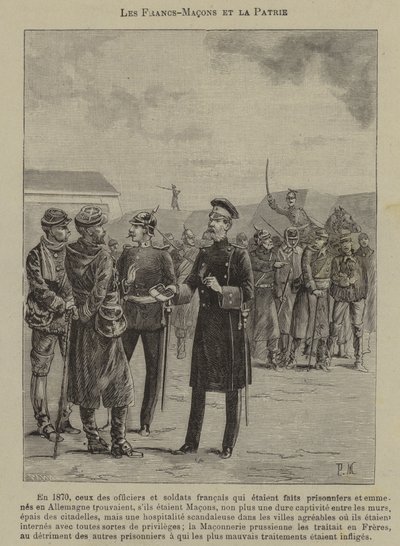 Masoni i patriotyzm (grafika) autorstwa French School