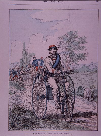 Rowerzysta trójkołowy armii francuskiej (velocipediste) autorstwa French School