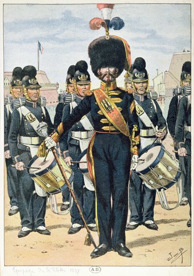 Francuska Orkiestra Marynarki Wojennej w 1837 r., ok. 1900 autorstwa French School
