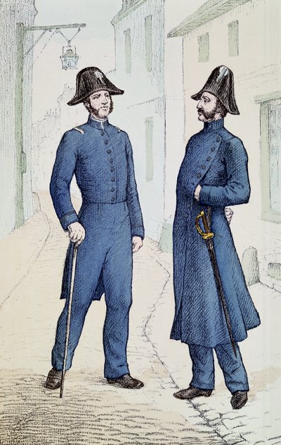 Policjanci francuscy ok. 1829-30 autorstwa French School