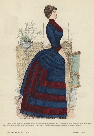 Francuski talerz mody, 1885-86 autorstwa French School