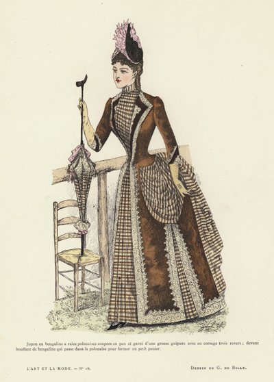 Francuski talerz mody, 1885-86 autorstwa French School
