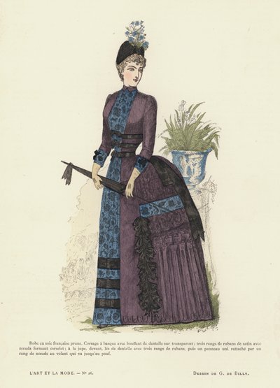 Francuski talerz mody, 1885-86 autorstwa French School