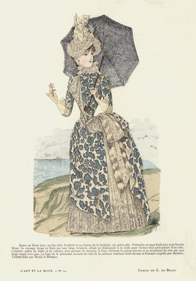 Francuski talerz mody, 1885-86 autorstwa French School