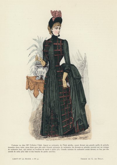 Francuski talerz mody, 1885-86 autorstwa French School