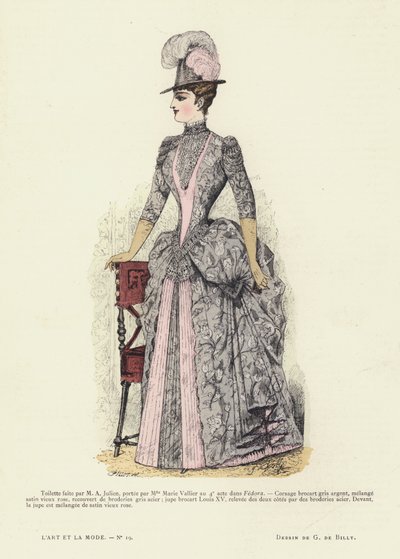 Francuski talerz mody, 1885-86 autorstwa French School