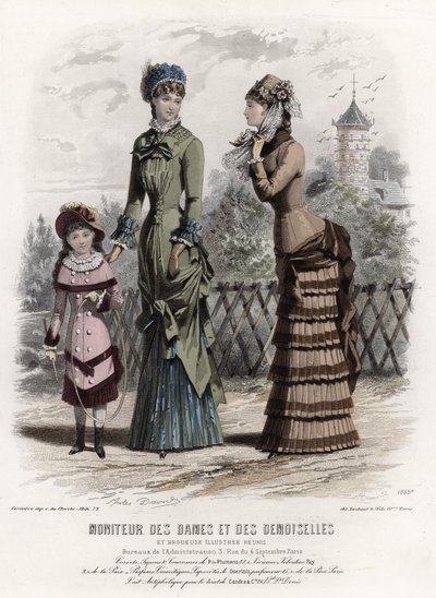 Francuski talerz modowy, koniec XIX wieku autorstwa French School
