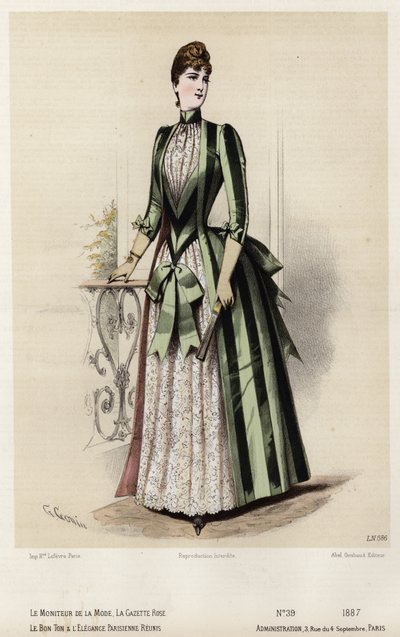 Francuski talerz modowy, koniec XIX wieku autorstwa French School