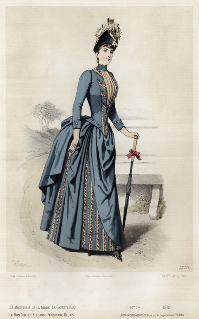 Francuski talerz modowy, koniec XIX wieku autorstwa French School