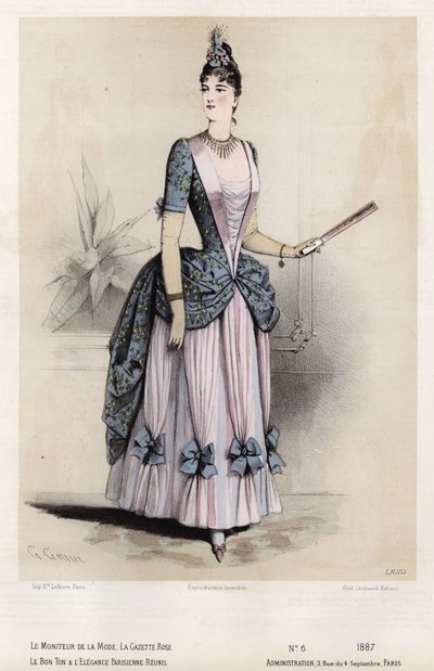 Francuski talerz modowy, koniec XIX wieku autorstwa French School