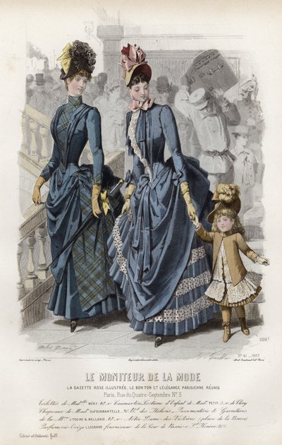 Francuski talerz modowy, koniec XIX wieku autorstwa French School