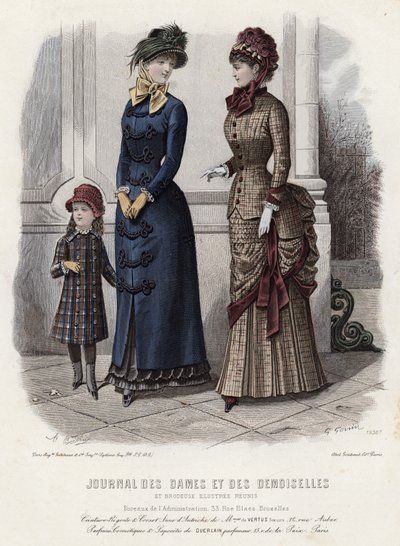 Francuski talerz modowy, koniec XIX wieku autorstwa French School