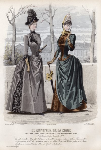 Francuski talerz modowy, koniec XIX wieku autorstwa French School