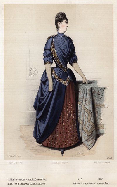 Francuski talerz modowy, koniec XIX wieku autorstwa French School