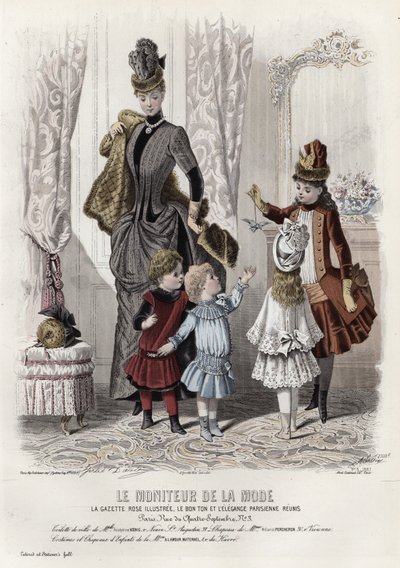 Francuski talerz modowy, koniec XIX wieku autorstwa French School