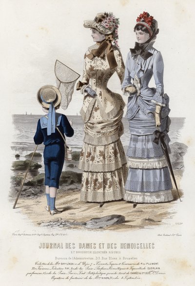 Francuski talerz modowy, koniec XIX wieku autorstwa French School