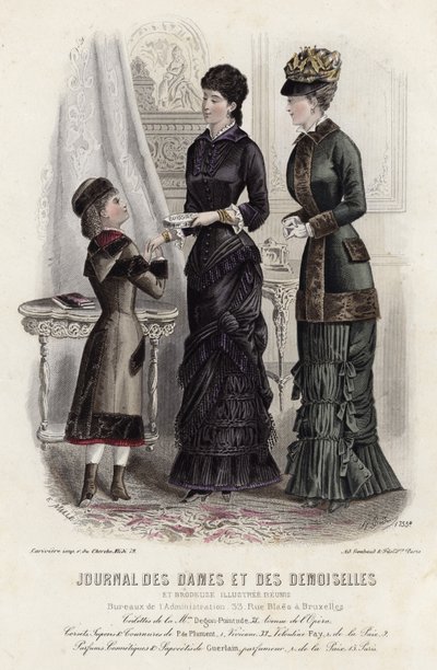 Francuski talerz modowy, koniec XIX wieku autorstwa French School