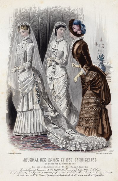 Francuski talerz modowy, koniec XIX wieku autorstwa French School