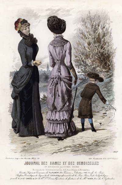 Francuski talerz modowy, koniec XIX wieku autorstwa French School