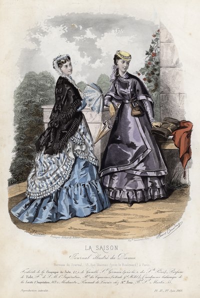 Francuski talerz modowy, koniec XIX wieku autorstwa French School