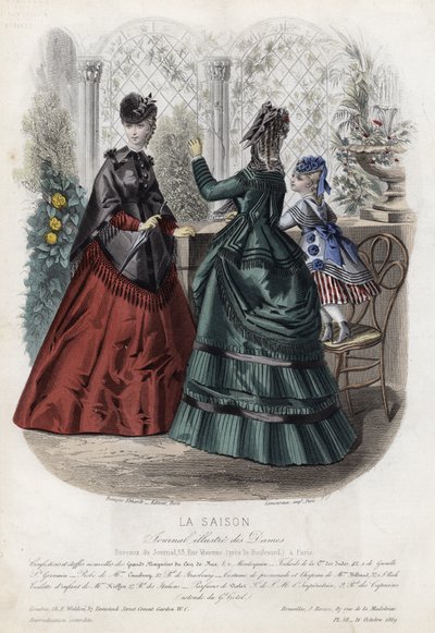 Francuski talerz modowy, koniec XIX wieku autorstwa French School