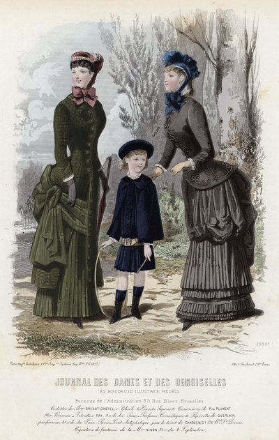 Francuski talerz modowy, koniec XIX wieku autorstwa French School
