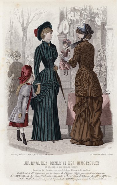 Francuski talerz modowy, koniec XIX wieku autorstwa French School