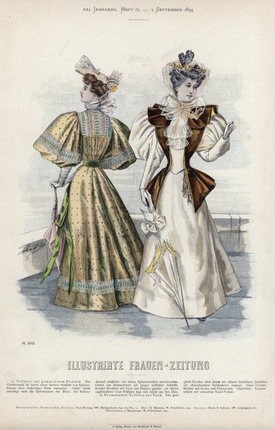Francuski talerz modowy, koniec XIX wieku autorstwa French School