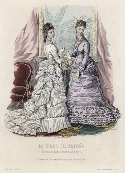 Francuski talerz modowy, koniec XIX wieku autorstwa French School