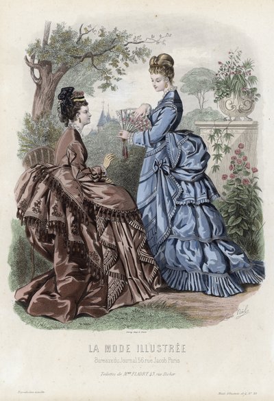 Francuski talerz modowy, koniec XIX wieku autorstwa French School