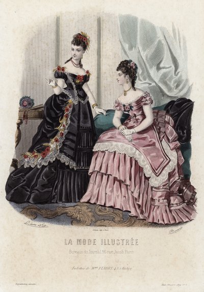 Francuski talerz modowy, koniec XIX wieku autorstwa French School