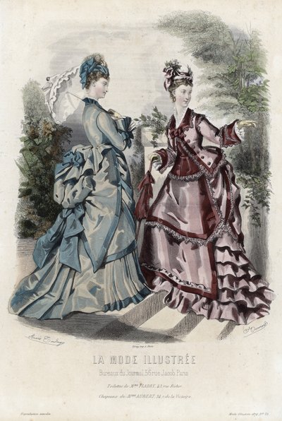 Francuski talerz modowy, koniec XIX wieku autorstwa French School