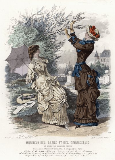 Francuski talerz modowy, koniec XIX wieku autorstwa French School