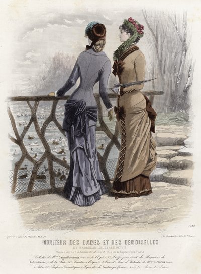 Francuski talerz modowy, koniec XIX wieku autorstwa French School