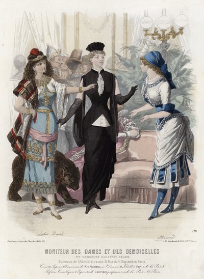 Francuski talerz modowy, koniec XIX wieku autorstwa French School