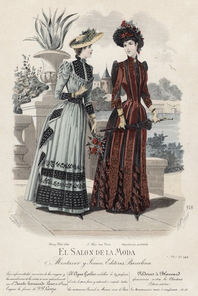 Francuski talerz modowy, koniec XIX wieku autorstwa French School