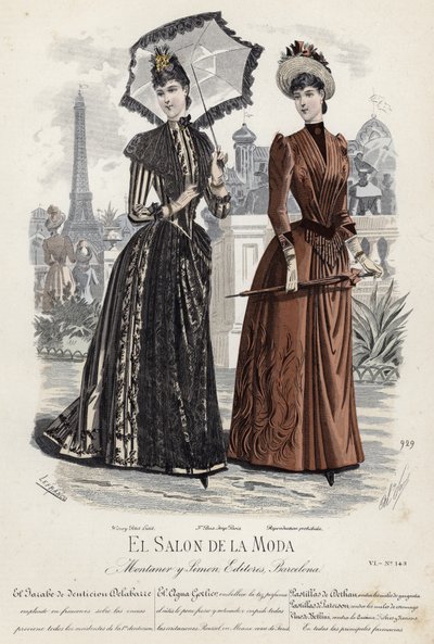 Francuski talerz modowy, koniec XIX wieku autorstwa French School