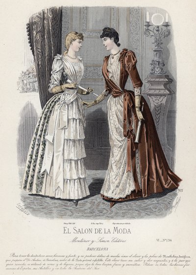 Francuski talerz modowy, koniec XIX wieku autorstwa French School