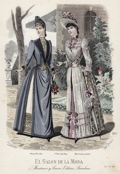 Francuski talerz modowy, koniec XIX wieku autorstwa French School