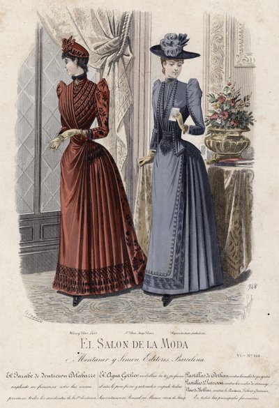 Francuski talerz modowy, koniec XIX wieku autorstwa French School