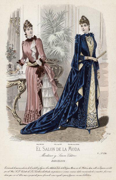 Francuski talerz modowy, koniec XIX wieku autorstwa French School